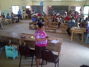 Meeting with MP and residents of Tuseneng